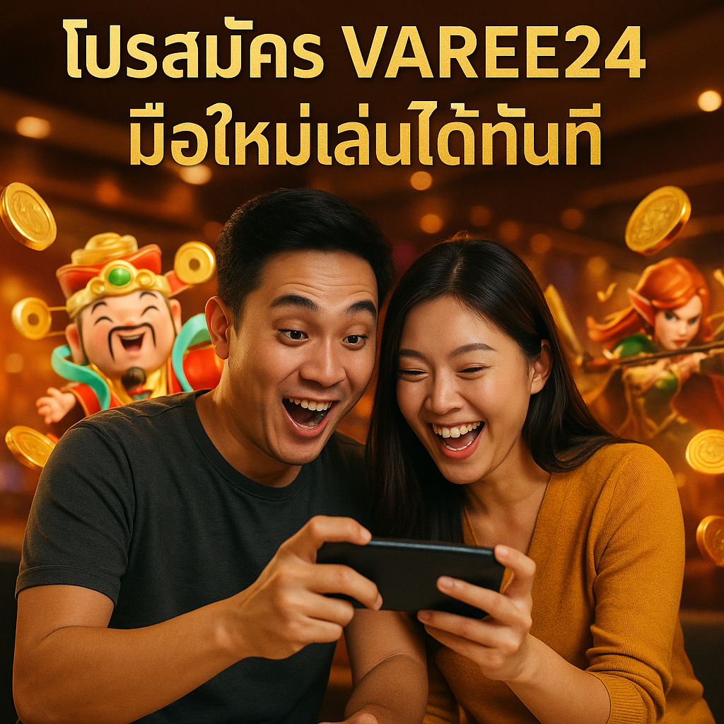 โปรสมัคร VAREE24 มือใหม่เล่นได้ทันที