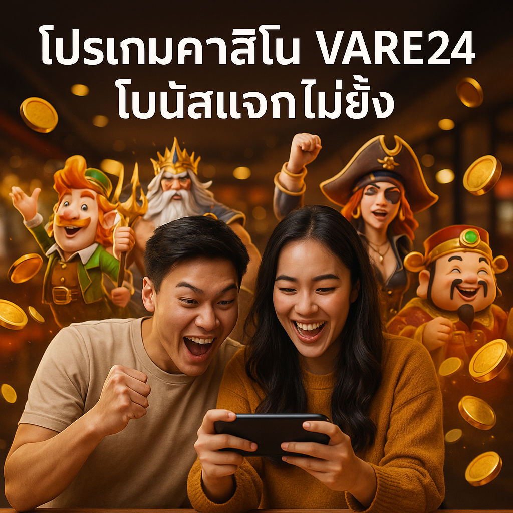 โปรเกมคาสิโน VAREE24 โบนัสแจกไม่ยั้ง